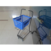 Shopping Basket Trolley Plastic Basket Cart